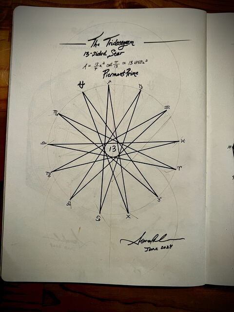 Tridecagram — thirteen-pointed star