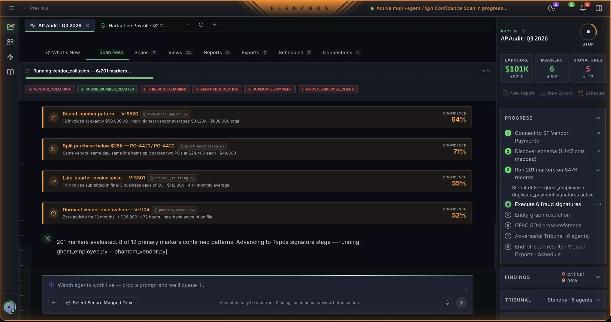 Elenchus scan feed